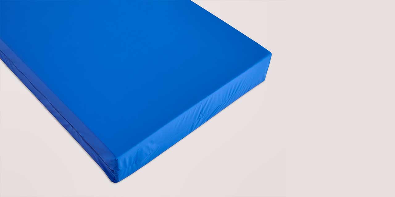 colchón azul de gama sanitaria